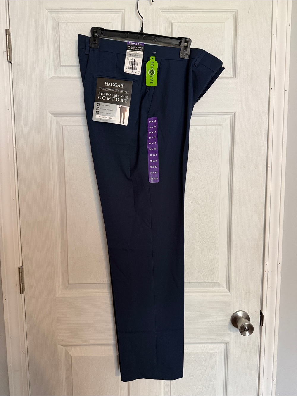 Haggar Men's Dress Pants - Navy Blue